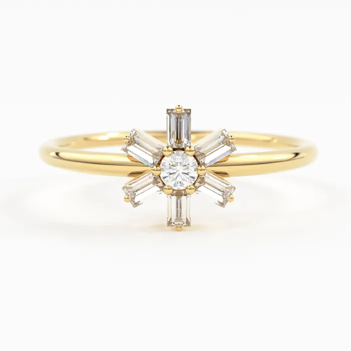 Jalvi Co Diamond Ring 14k Gold Baguette Diamond Flower Ring Minimalist Promise Ring Birthday Gift For Her Rose Gold White Gold Rings Jalvi Co Diamond Ring 14k Gold Baguette Diamond Flower Ring Minimalist Promise Ring Birthday Gift For Her Rose Gold White Gold Rings