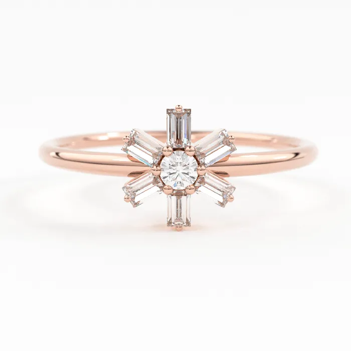 Jalvi Co Diamond Ring 14k Gold Baguette Diamond Flower Ring Minimalist Promise Ring Birthday Gift For Her Rose Gold White Gold Rings Jalvi Co Diamond Ring 14k Gold Baguette Diamond Flower Ring Minimalist Promise Ring Birthday Gift For Her Rose Gold White Gold Rings