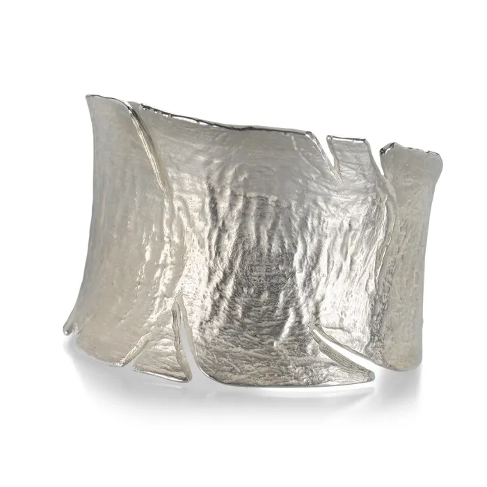 John Iversen Rings Bright Silver Doubloon Cuff