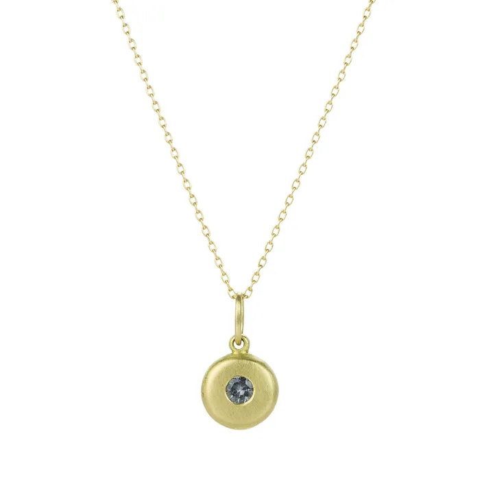 Marian Maurer Necklaces 18k Gray Sapphire City Pendant Necklace