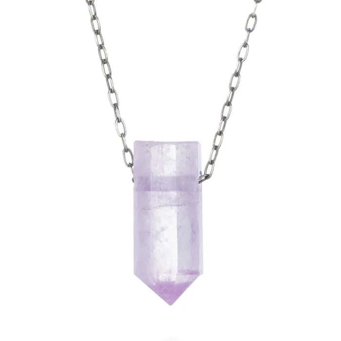 Natural Kunzite Crystal Pendant Necklace Joseph Brooks Necklaces