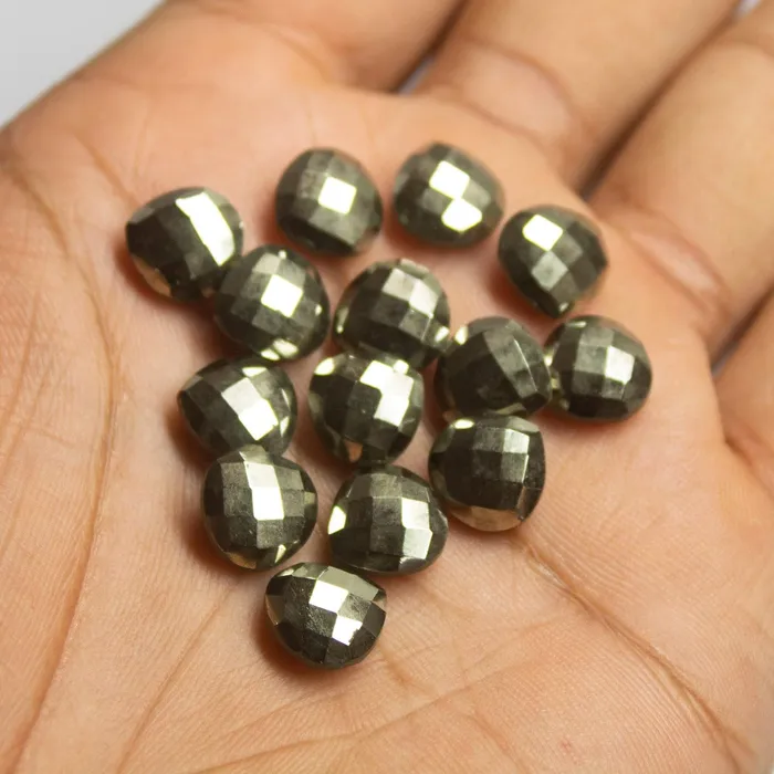 Necklaces Beads Supplies USA 5 matching pair Natural Pyrite Faceted Checker Cut Heart Drops Briolette 10mm Necklaces Beads Supplies USA 5 matching pair Natural Pyrite Faceted Checker Cut Heart Drops Briolette 10mm