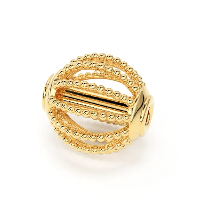 PreStyled Sets Jalvi Co Milgrain Round Solid Gold 14k 18k Designer Handmade Gold Spacer Bead Jewelry Making Supply 525mm PreStyled Sets Jalvi Co Milgrain Round Solid Gold 14k 18k Designer Handmade Gold Spacer Bead Jewelry Making Supply 525mm