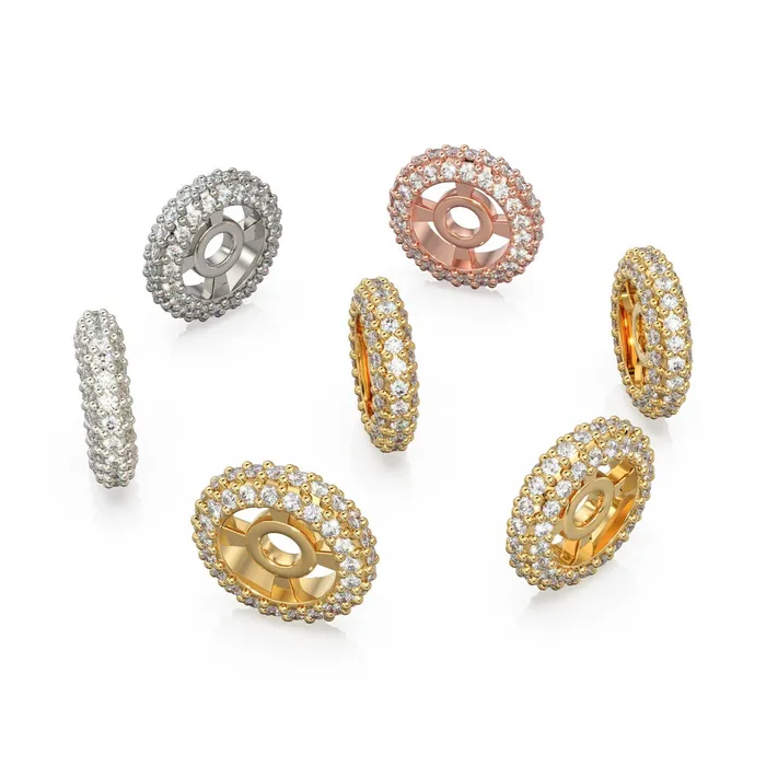 PreStyled Sets Jalvi Co Rondelle Real Diamond 18k Solid Gold Eternity Rondelle Wheel Spacer Handmade Beads Jewelry Making Handmade Findings Diamond Round Beads PreStyled Sets Jalvi Co Rondelle Real Diamond 18k Solid Gold Eternity Rondelle Wheel Spacer Handmade Beads Jewelry Making Handmade Findings Diamond Round Beads