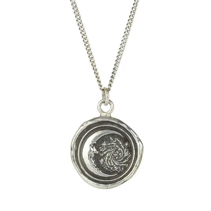 Pyrrha Necklaces Silver Trust The Universe Talisman Necklace