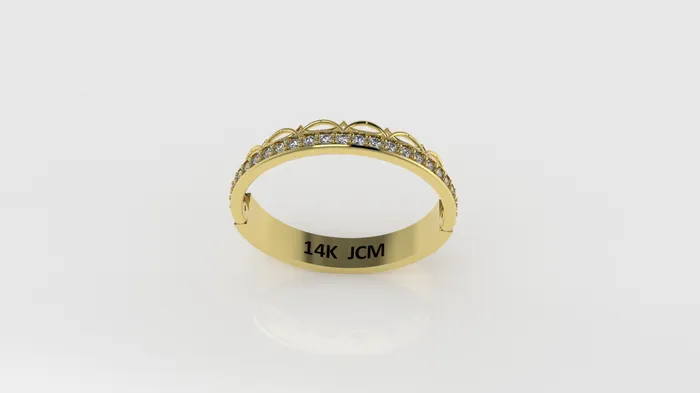Rings 14K Gold Ring with 25 Diamonds STT Prongs Cut Chanel Jcm 21 jewelry