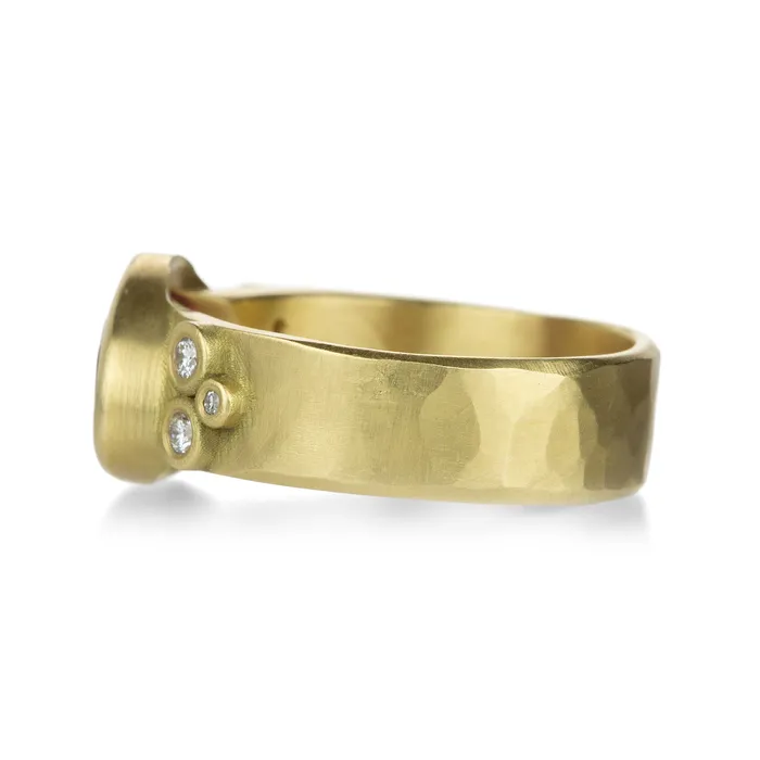Rings Ananda Khalsa 18k Rose Cut Ruby Ring Rings Ananda Khalsa 18k Rose Cut Ruby Ring