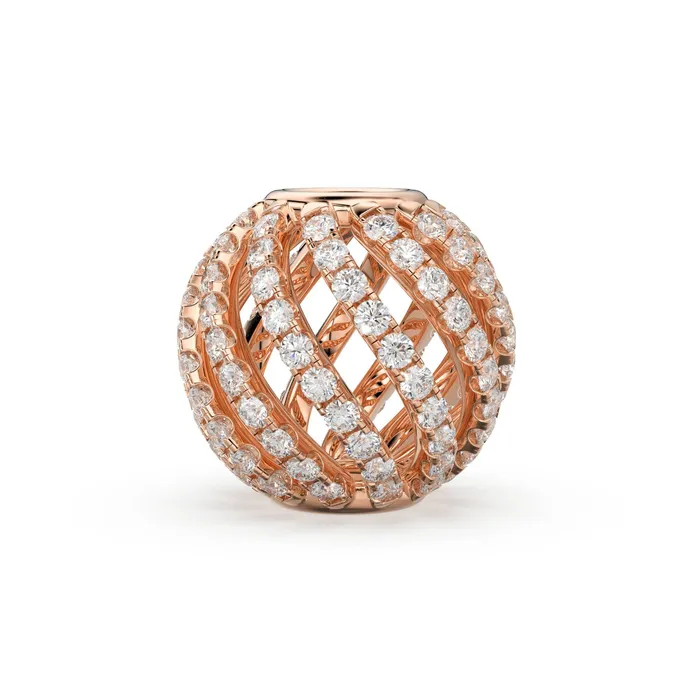 Twisted Spiral Caged14k 18k Solid Gold Spacer Finding Bead Diamond Spacer Diamond Finding Solid Gold Bead 10mm Jalvi Co PreStyled Sets Twisted Spiral Caged14k 18k Solid Gold Spacer Finding Bead Diamond Spacer Diamond Finding Solid Gold Bead 10mm Jalvi Co PreStyled Sets
