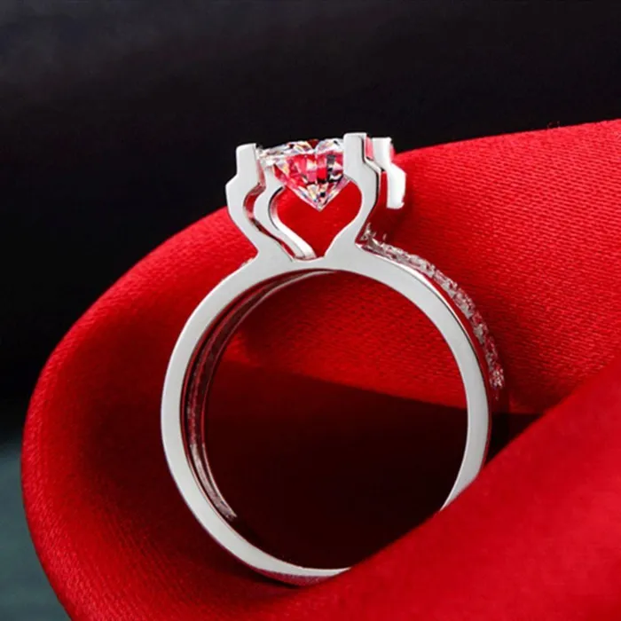 15 Carat Cubic Zirconia Wedding Ring for Women White Gold Luxury Engagement Ring Sparkling Selections Rings 15 Carat Cubic Zirconia Wedding Ring for Women White Gold Luxury Engagement Ring Sparkling Selections Rings