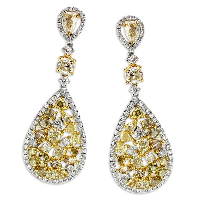 18K White Gold Fancy Yellow Diamond Earrings341155 Elisa Ilana Earrings 18K White Gold Fancy Yellow Diamond Earrings341155 Elisa Ilana Earrings