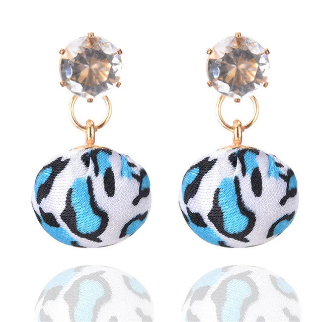 Bohemia Rhinestone Leopard Ball Drop Earrings For Women sparklingselections Earrings Bohemia Rhinestone Leopard Ball Drop Earrings For Women sparklingselections Earrings