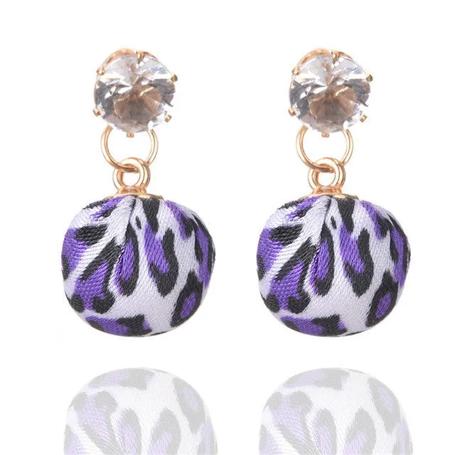 Bohemia Rhinestone Leopard Ball Drop Earrings For Women sparklingselections Earrings Bohemia Rhinestone Leopard Ball Drop Earrings For Women sparklingselections Earrings