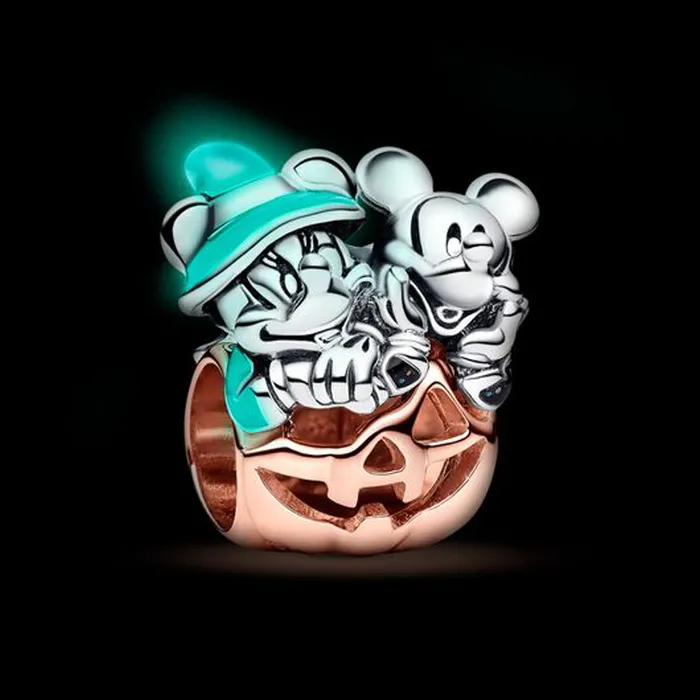 Disney Mickey Mouse Minnie Mouse Halloween Pumpkin Charm Pandora Charm Necklaces Disney Mickey Mouse Minnie Mouse Halloween Pumpkin Charm Pandora Charm Necklaces