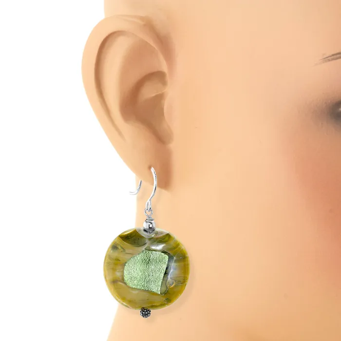 Earrings The Goddess Collection Green Glass Earrings Elisa Ilana Earrings The Goddess Collection Green Glass Earrings Elisa Ilana