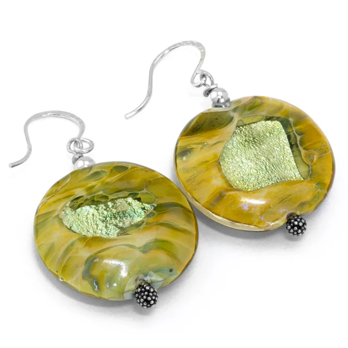 Earrings The Goddess Collection Green Glass Earrings Elisa Ilana Earrings The Goddess Collection Green Glass Earrings Elisa Ilana