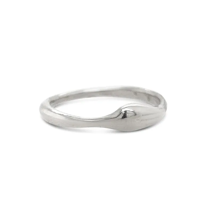 Emily Amey Jewelry Rings Single Nestle Stacker band in Sterling Silver