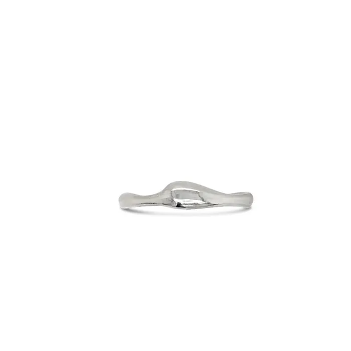 Emily Amey Jewelry Rings Single Nestle Stacker band in Sterling Silver