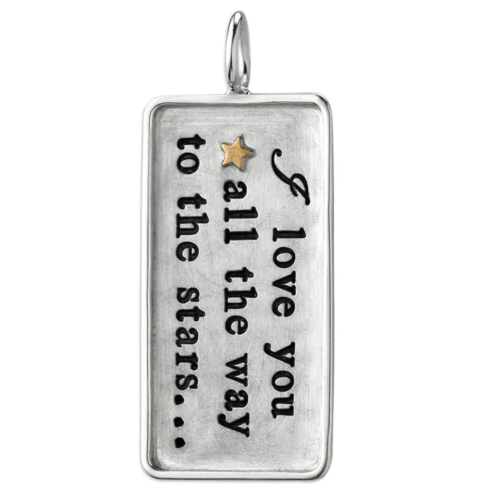 Framed ID Tag charm 339951 Heather Moore Jewelry Charm Necklaces