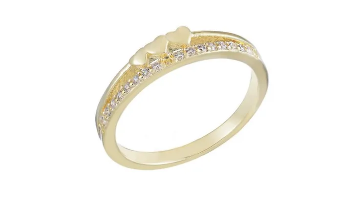 Gold Plated Cubic Zirconia Rings sparklingselections PreStyled Sets