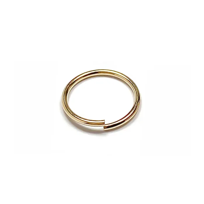 Hoops By Hand Rings Solid Gold Nose Ring Hoop 14K 10K 18K 24K
