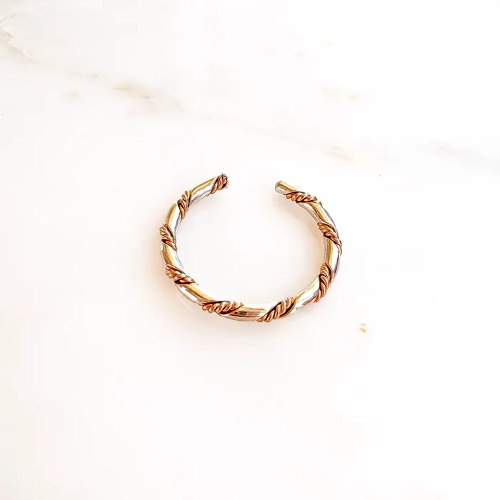 Hoops By Hand Rings Twisted Toe Ring Sterling Silver 14K Gold Filled