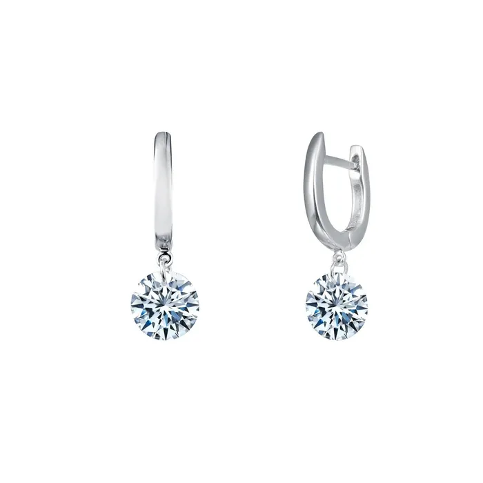 Lafonn 4 CTW Frameless Drop Solitaire Earrings Earrings