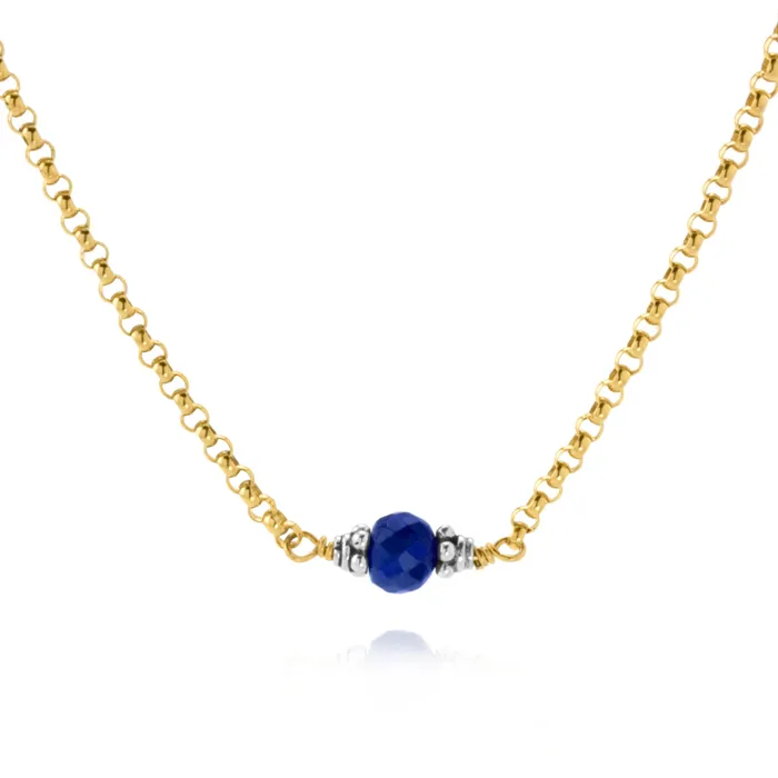 Necklaces Elisa Ilana Lapis Petite Necklace