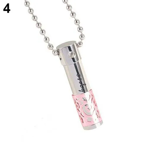 Necklaces sparklingselections Beads Chain Perfume Bottle Shape Pendant Necklace Feminine New Figaro Chain Geometric Jewelry