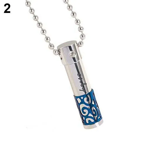 Necklaces sparklingselections Beads Chain Perfume Bottle Shape Pendant Necklace Feminine New Figaro Chain Geometric Jewelry