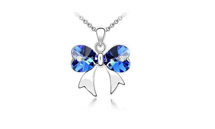 Necklaces sparklingselections Fashion Vintage Punk Flower Bow Pendant Necklace Necklaces sparklingselections Fashion Vintage Punk Flower Bow Pendant Necklace