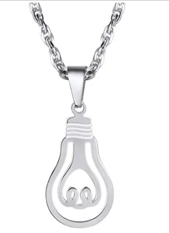 Necklaces sparklingselections New Beautiful Light Bulb Antique Necklace for Men Necklaces sparklingselections New Beautiful Light Bulb Antique Necklace for Men