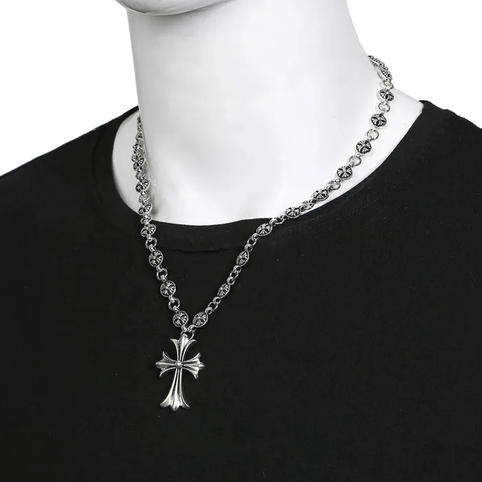 Necklaces Vintage Silver Cross Pendant Necklace With Ball Chain Ashley Jewels Necklaces Vintage Silver Cross Pendant Necklace With Ball Chain Ashley Jewels