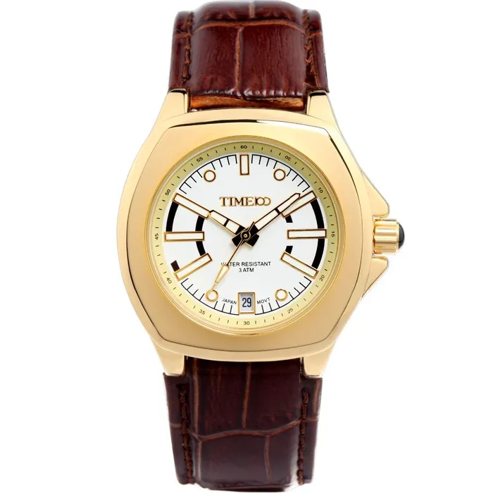 New Women Gold Alloy Case Brown Leather Strap Watch sparklingselections Watches New Women Gold Alloy Case Brown Leather Strap Watch sparklingselections Watches