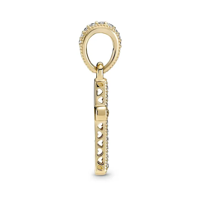 Pandora 14k Gold Sparkling Cross Dangle Pendant Charm Pandora Charm Necklaces Pandora 14k Gold Sparkling Cross Dangle Pendant Charm Pandora Charm Necklaces