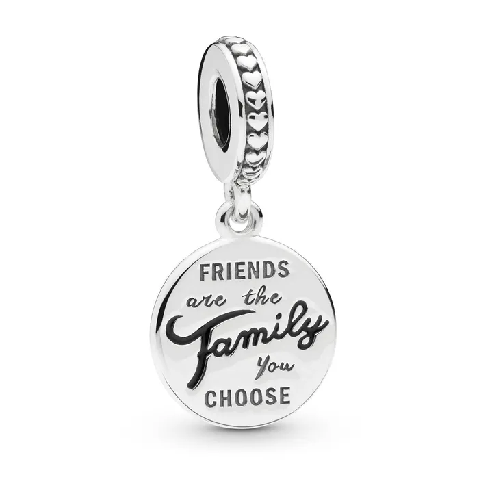 Pandora Friends Are Family Dangle Charm Pandora Charm Necklaces