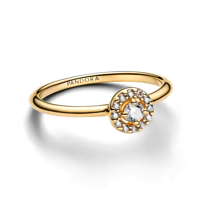Pandora Rings Pandora Round Pave Halo Ring