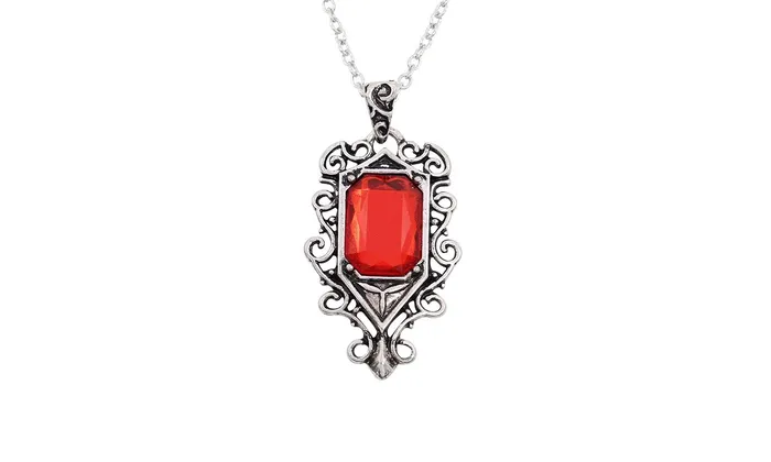 Red Crystal Angel Pendant Necklace sparklingselections Necklaces
