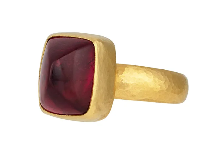 Rings GG GOLD OOAK GURHAN Rune Gold Tourmaline Cocktail Ring 13x10mm Rectangle Rings GG GOLD OOAK GURHAN Rune Gold Tourmaline Cocktail Ring 13x10mm Rectangle