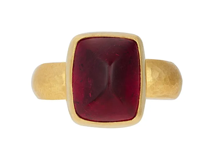 Rings GG GOLD OOAK GURHAN Rune Gold Tourmaline Cocktail Ring 13x10mm Rectangle Rings GG GOLD OOAK GURHAN Rune Gold Tourmaline Cocktail Ring 13x10mm Rectangle