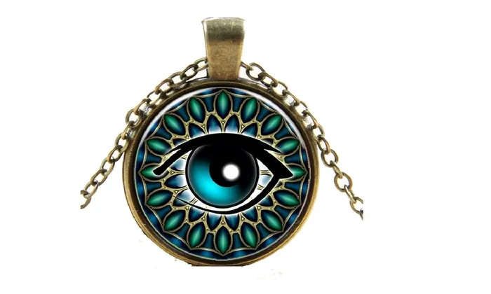 sparklingselections Devils Eye Gem Pendant Necklace Necklaces