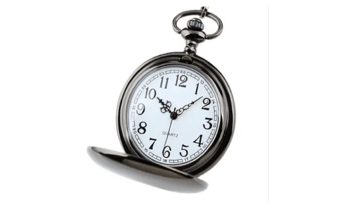 sparklingselections Necklaces Classical 45 cm Size Silver Polish Quartz Men Pocket Watch Necklace sparklingselections Necklaces Classical 45 cm Size Silver Polish Quartz Men Pocket Watch Necklace