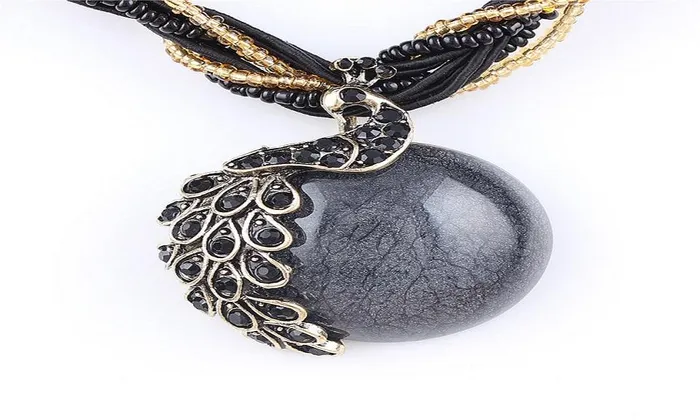 sparklingselections Necklaces Peacock Pendant Necklace For Women
