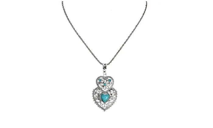 Womens Alloy Stone Crystal Heart Pendant Necklace sparklingselections Necklaces Womens Alloy Stone Crystal Heart Pendant Necklace sparklingselections Necklaces