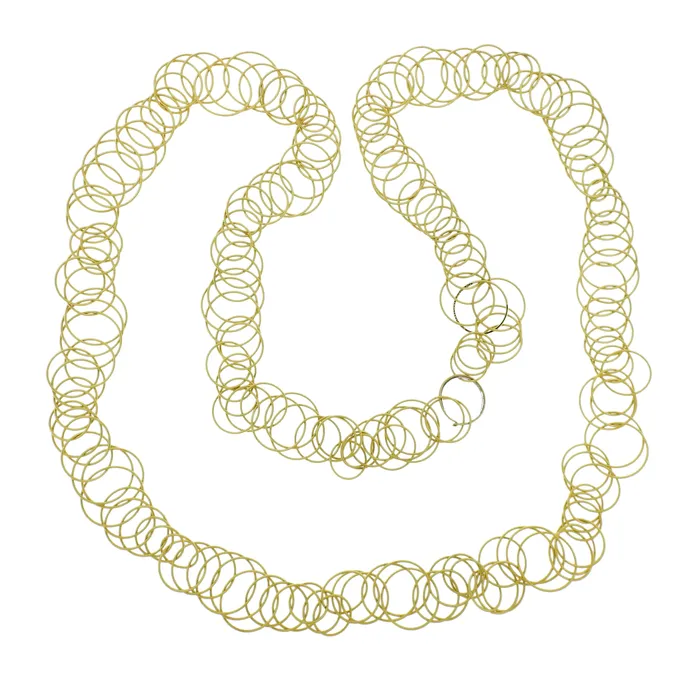 Buccellati Hawaii Gold Link Long Necklace Buccellati Necklaces