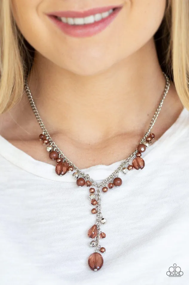 Crystal Couture Brown Necklace Jewelry by Bretta Paparazzi Accessories Necklaces Crystal Couture Brown Necklace Jewelry by Bretta Paparazzi Accessories Necklaces