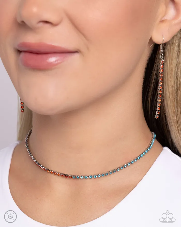 Dedicated Duo Orange Necklace Jewelry by Bretta Paparazzi Accessories Necklaces Dedicated Duo Orange Necklace Jewelry by Bretta Paparazzi Accessories Necklaces