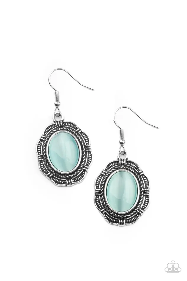 Earrings Garden Party Perfection Blue Earrings Jewelry by Bretta Paparazzi Accessories