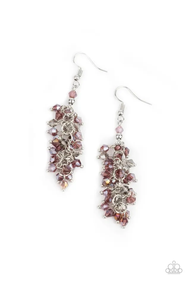 Earrings Paparazzi Accessories Celestial Chandeliers Purple Earrings Jewelry By Bretta
