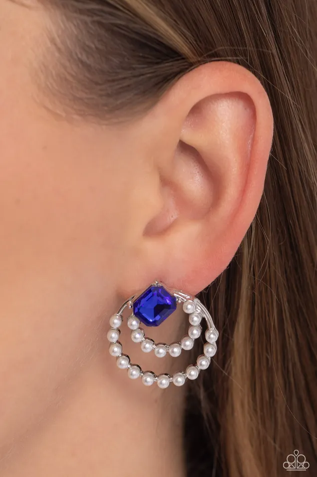 Earrings Paparazzi Accessories Double Standard Blue Earrings Jewelry by Bretta