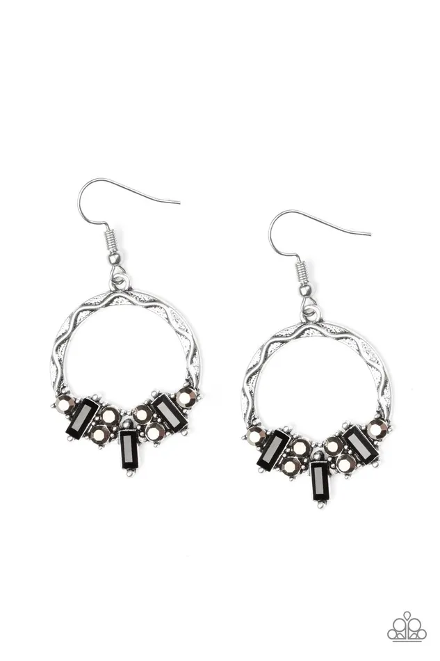 Earrings Paparazzi Accessories On The Uptrend Black Earrings Jewelry by Bretta